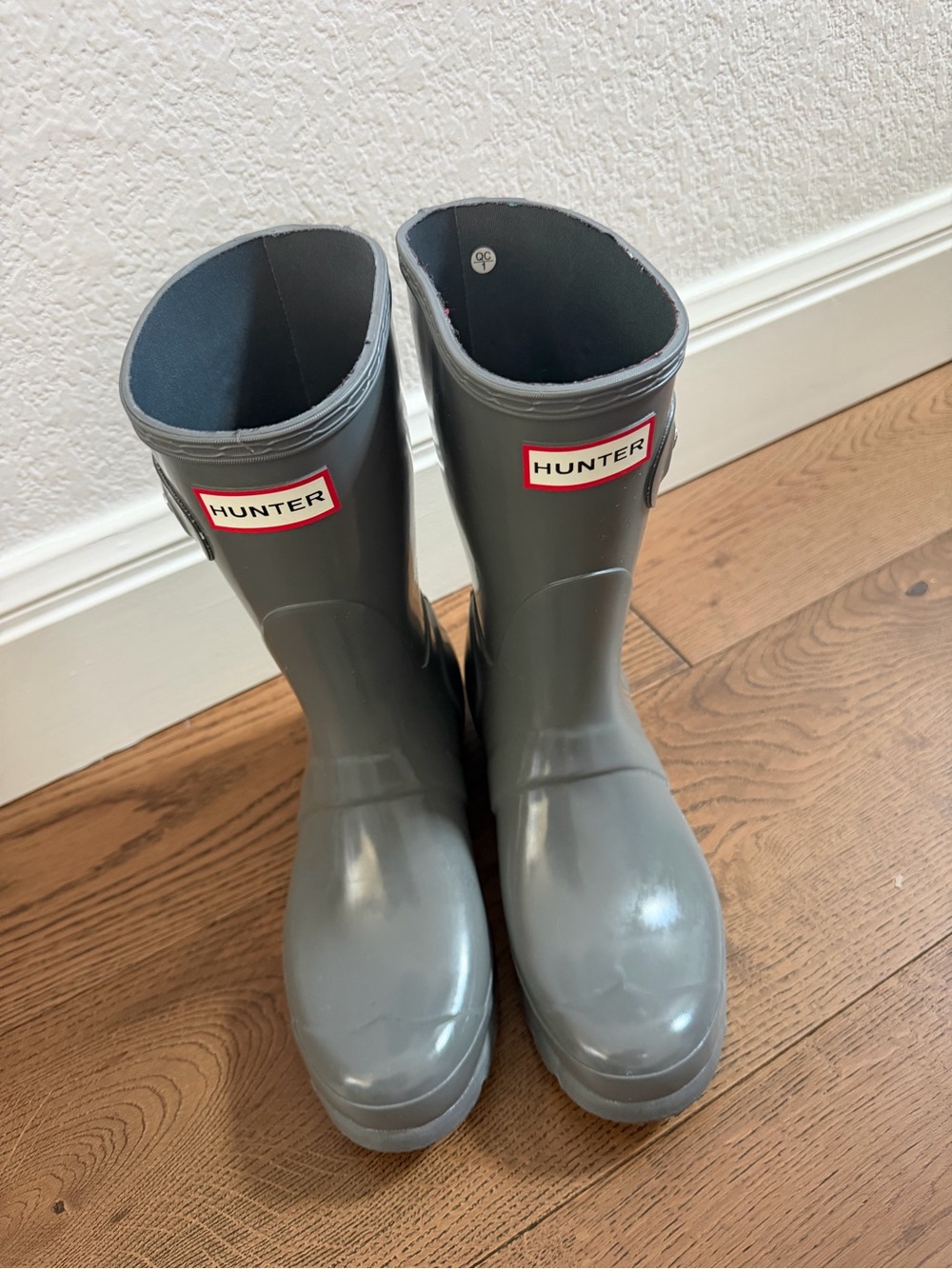 Hunter Grey Rain Boots